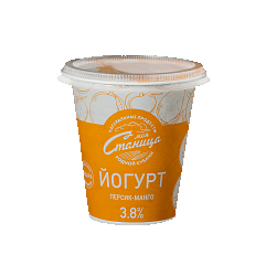 Йогурт "Персик-манго", 3,8%, 290 г