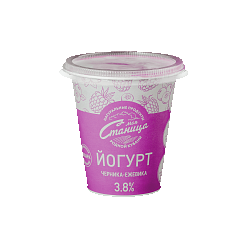 Йогурт Черника-ежевика 3,8%, 290 гр.